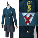 Movie Wicked Glynda Elphaba Cosplay Costume School Uniform Culotte - AwwwCos