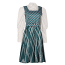 Movie Wicked Nessarose Cosplay Costume Green Striped Dress - AwwwCos