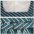 Movie Wicked Nessarose Cosplay Costume Green Striped Dress - AwwwCos