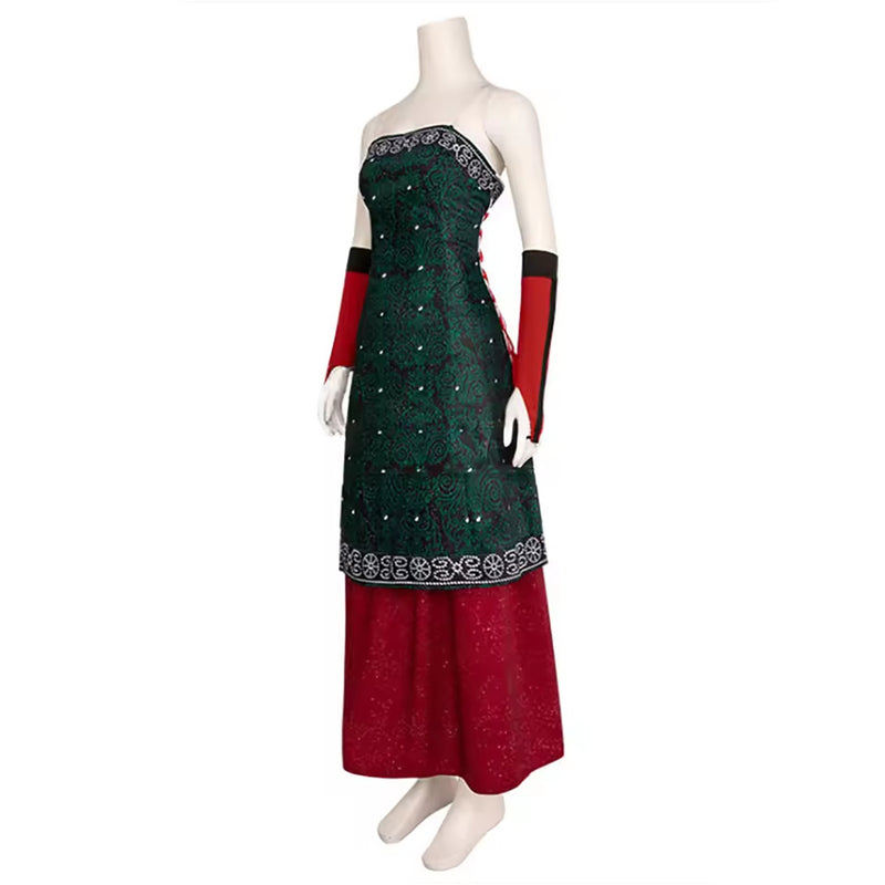 Movie Wiedzmin Triss Cosplay Costume Court Style Dress