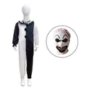 Movie Terrifier It Clown Cosplay Child Black White Spliced Jumpsuit