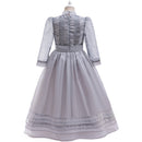 Movies Beetle Juice Astrid Cosplay Costume Kids Gray Dress