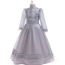 Movies Beetle Juice Astrid Cosplay Costume Kids Gray Dress