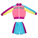 Multicolor Disco Boys And Girls Dance Sport Hip Hop Costume - AwwwCos