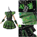 Musical Drama SIX Anne Boleyn Cosplay Costume Green Suit