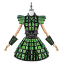 Musical Drama SIX Anne Boleyn Cosplay Costume Green Suit