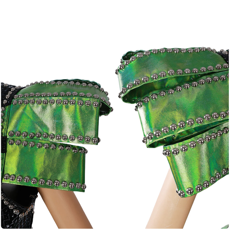 Musical Drama SIX Anne Boleyn Cosplay Costume Green Suit