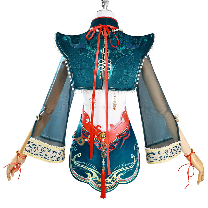 Naraka: Bladepoint Tessa Cosplay Costume Cheongsam Shoes Wig - AwwwCos