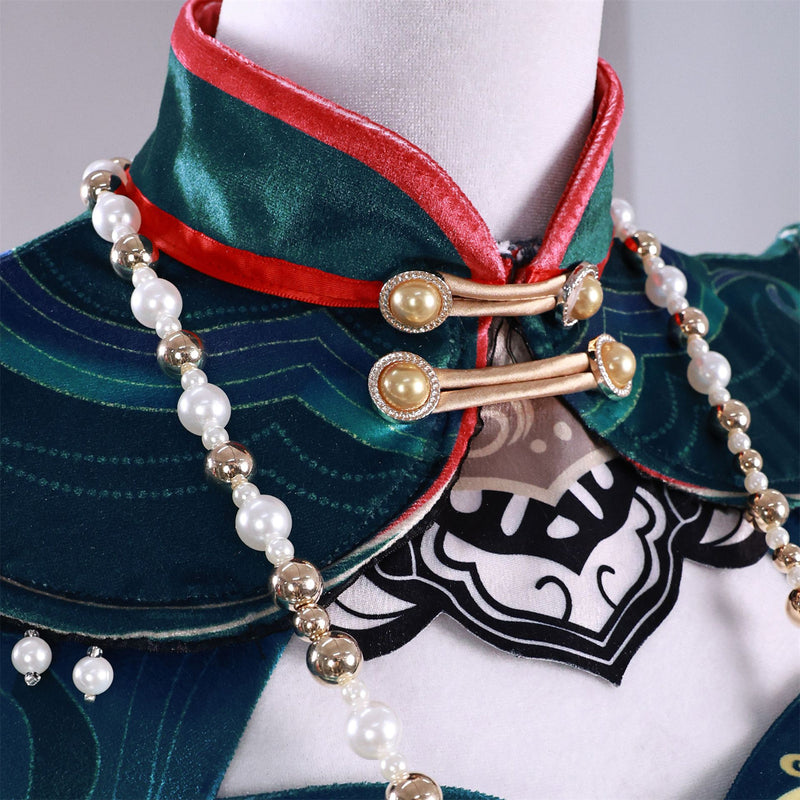 Naraka: Bladepoint Tessa Cosplay Costume Cheongsam Shoes Wig - AwwwCos