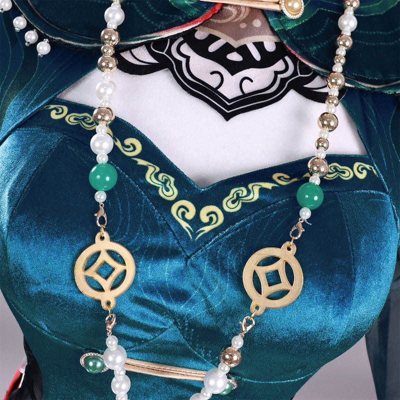 Naraka: Bladepoint Tessa Cosplay Costume Cheongsam Shoes Wig - AwwwCos