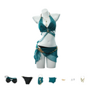 Naraka Bladepoint Valda Cui Cosplay Costume Green Swimwear