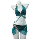 Naraka Bladepoint Valda Cui Cosplay Costume Green Swimwear