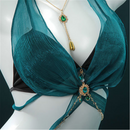 Naraka Bladepoint Valda Cui Cosplay Costume Green Swimwear