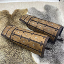 Nordic-style Viking Cosplay Half-body Leather Armor Vintage Studs Stage Props - AwwwCos