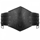 Nordic Viking Embossed Medieval Vintage Waist Seal Knight Wide Belt Cross - AwwwCos