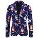 One Button Men Christmas Suit Jacket Blazer Xmas Santa Party Coat - AwwwCos