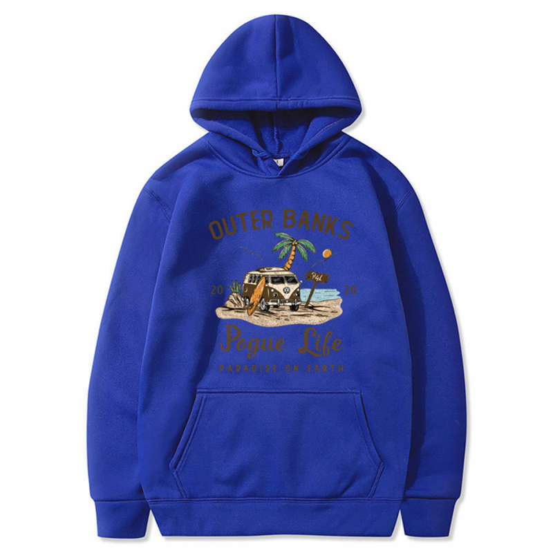 Outer Banks Pogue Life Hoodie Graphic Hoody Unisex Long Sleeve Hoodies - AwwwCos