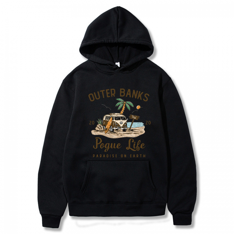 Outer Banks Pogue Life Hoodie Graphic Hoody Unisex Long Sleeve Hoodies - AwwwCos