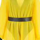 Ozymandias Cosplay Costume Yellow Dress Black Jumpsuit - AwwwCos