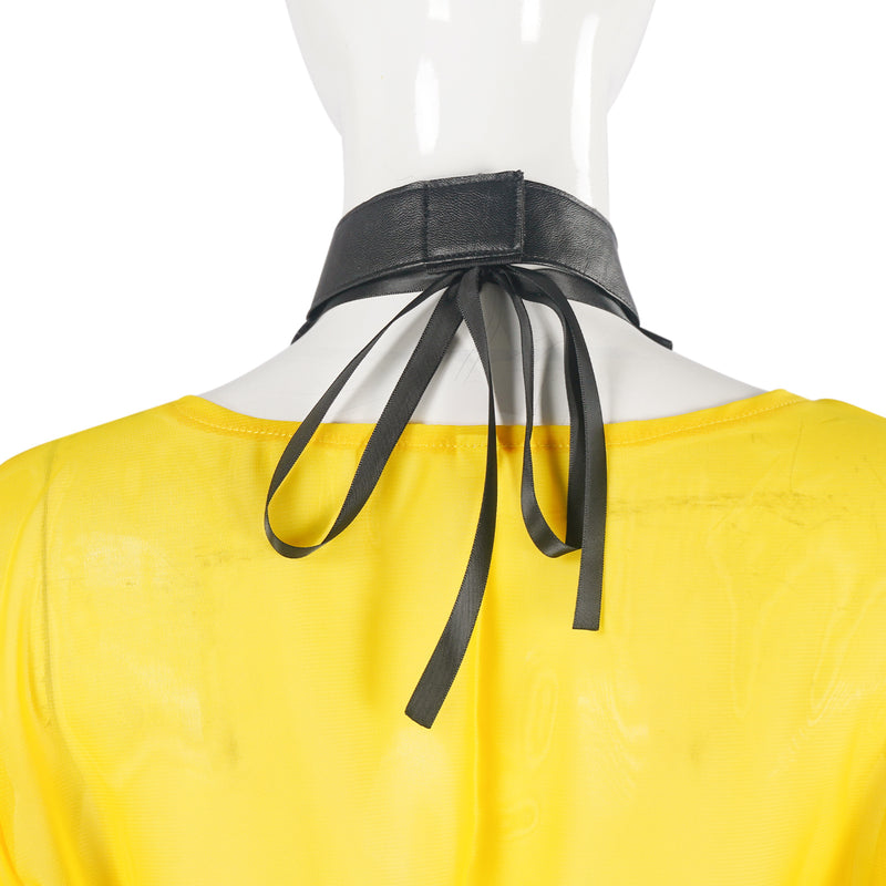 Ozymandias Cosplay Costume Yellow Dress Black Jumpsuit