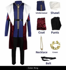 Palace Royal King Cosplay Costume Velvet Outfits - AwwwCos