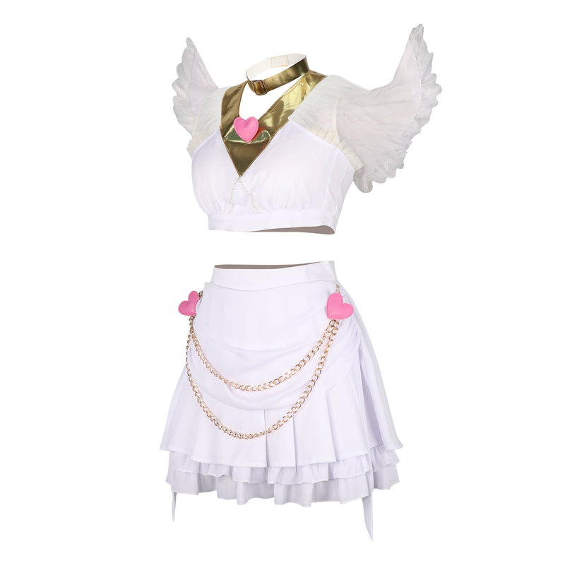 Panty & Stocking with Garterbel Panty Anarchy Cosplay Costume Wings Wig - AwwwCos