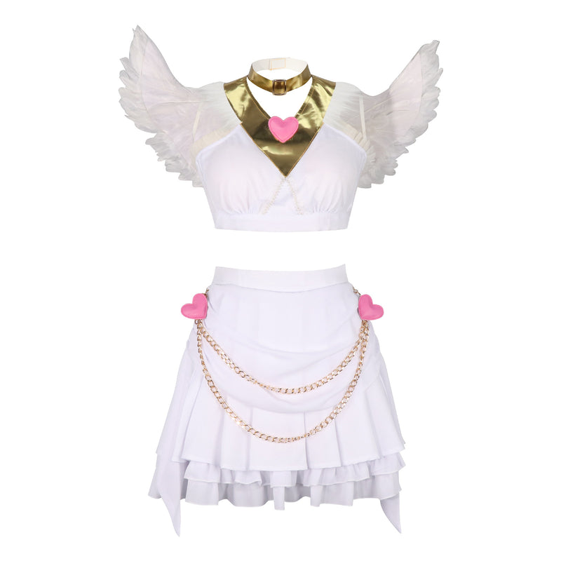 Panty & Stocking with Garterbel Panty Anarchy Cosplay Costume Wings Wig - AwwwCos