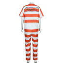 Penguin Sophia Cosplay Costume White Orange Striped Jumpsuit - AwwwCos