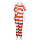 Penguin Sophia Cosplay Costume White Orange Striped Jumpsuit - AwwwCos