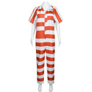 Penguin Sophia Cosplay Costume White Orange Striped Jumpsuit - AwwwCos