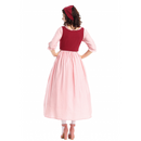 Pink Mid-Sleeve Party Dress Renaissance Medieval Performance Suit - AwwwCos