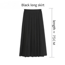 Plus Size 3 Kinds Length Short Mid-length JK Uniform Pleated Skirt - AwwwCos