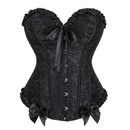 Plus Size Lace Single-breasted Corset Bracket Push-up Palace Bustier - AwwwCos