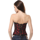 Plus Size Lace Single-breasted Corset Bracket Push-up Palace Bustier - AwwwCos