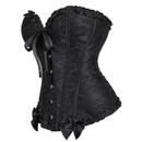 Plus Size Lace Single-breasted Corset Bracket Push-up Palace Bustier - AwwwCos
