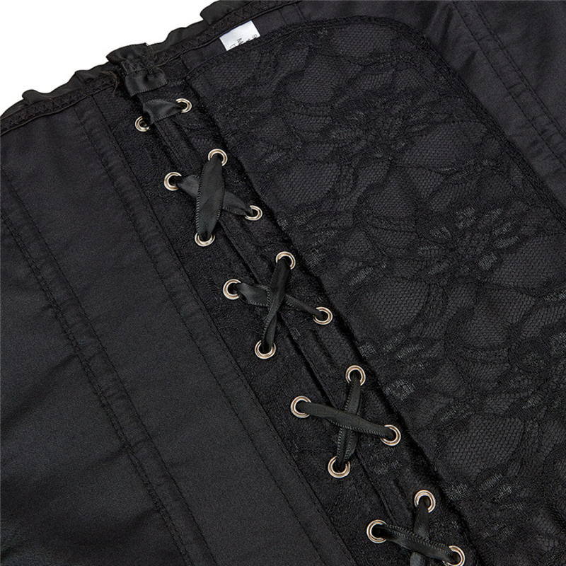 Plus Size Lace Single-breasted Corset Bracket Push-up Palace Bustier