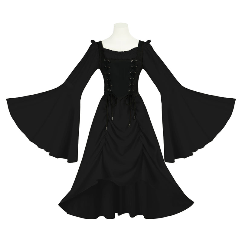Plus Size Steampunk Renaissance Cosplay Costume High Low Dress Corset - AwwwCos