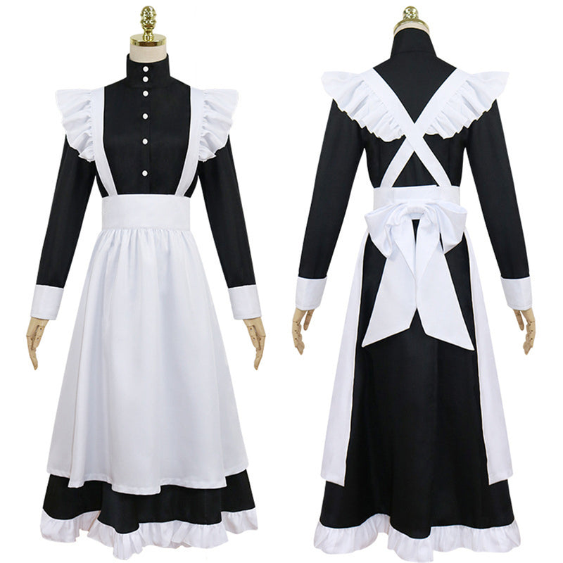 Plus Size Women Maid Costume Lolita Dress Cosplay Costume