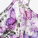 Plus Size Women Two Pieces Crop Top Set Floral  Ruffles Butterfly Cami Dress - AwwwCos