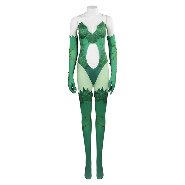 Villain Poison Ivy Girl Cosplay Costume Gotham Joker Jumpsuit Halloween Uniform