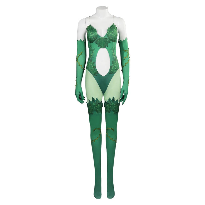Villain Poison Ivy Girl Cosplay Costume Gotham Joker Jumpsuit Halloween Uniform