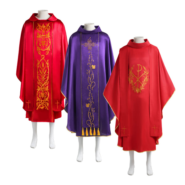 Priest Celebrant Catholic Church Father Mass Vestments Robe