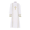 Priest Cosplay White Robe Clergy Catholic Pastor Outfit Christian Costume - AwwwCos