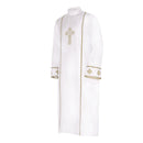 Priest Cosplay White Robe Clergy Catholic Pastor Outfit Christian Costume - AwwwCos