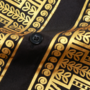 Prince Gold Stamping Printed British Men African Phoenix Suit - AwwwCos