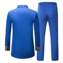 Prince Gold Stamping Printed British Men African Phoenix Suit - AwwwCos