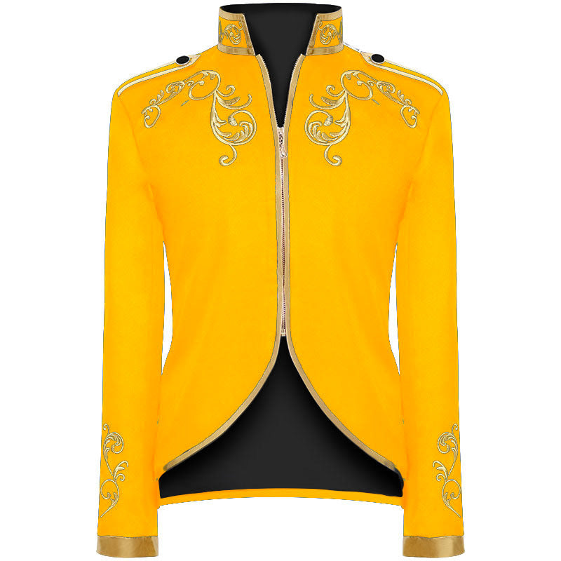 Prince Medieval Court Style Jacket Embroidered Suit Men Performance Coat - AwwwCos