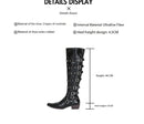 Punk Gothic Cowboy Shoes Pointed Toe Women Rivet Long Boots - AwwwCos