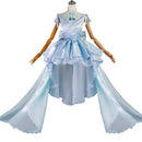 Re:Life In A Different World From Zero Emilia Ram Cosplay Costume Long Dress