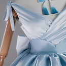 Re:Life In A Different World From Zero Emilia Ram Cosplay Costume Long Dress